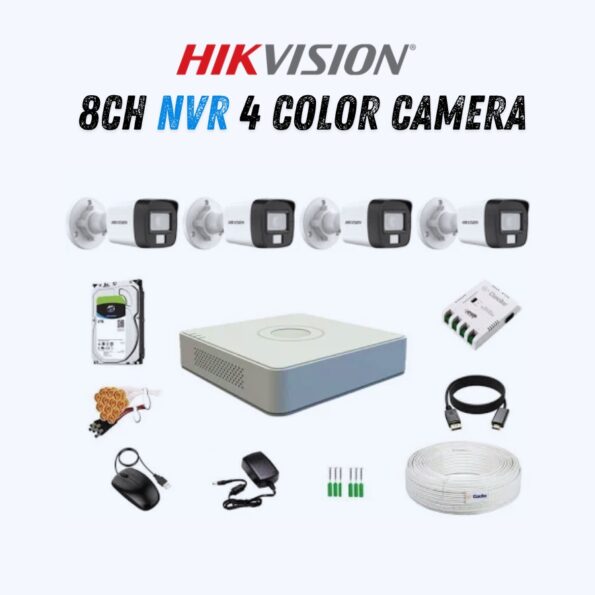 HIK 2MB 8CH NVR 4 Cam